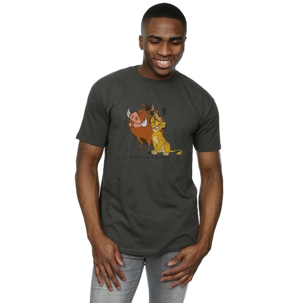 The Lion King Mens Classic Simba Timon & Pumba Heather T-Shirt