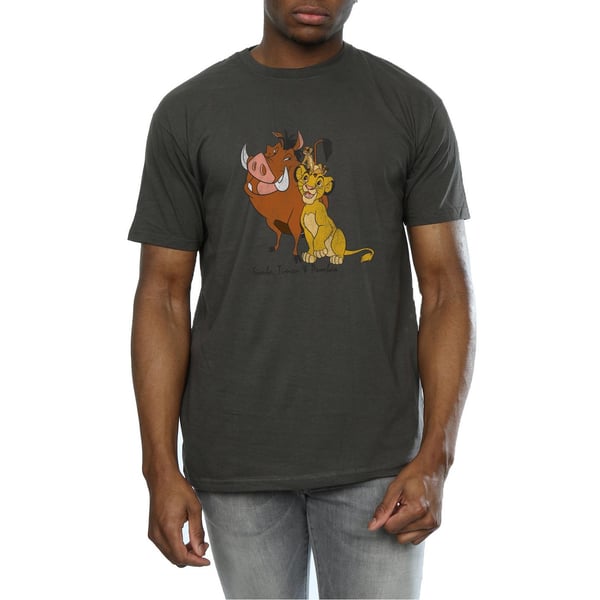 The Lion King Mens Classic Simba Timon & Pumba Heather T-Shirt