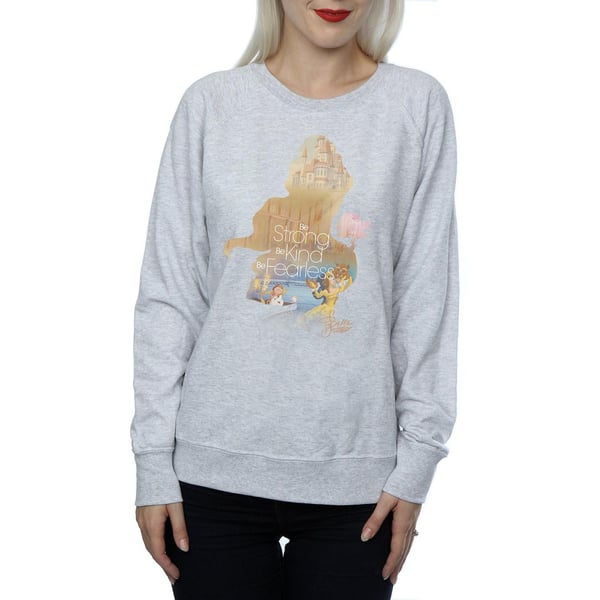 Disney Princess Womens/Ladies Belle Filled Silhouette Sweatshirt