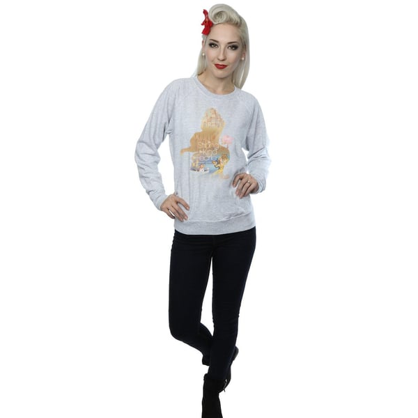 Disney Princess Womens/Ladies Belle Filled Silhouette Sweatshirt