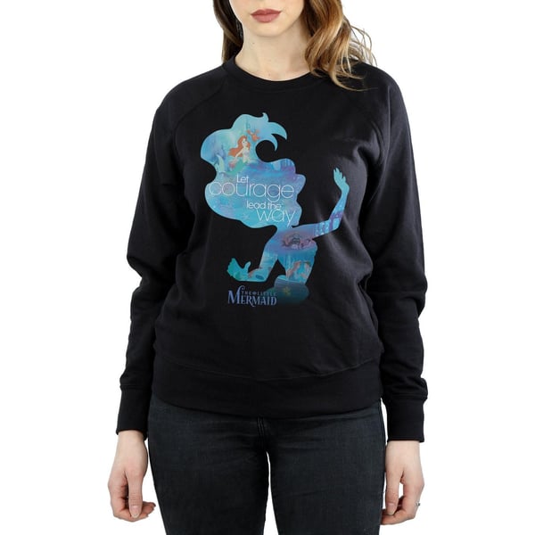 Disney Princess Womens/Ladies Ariel Filled Silhouette Sweatshirt