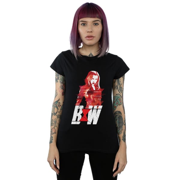 Marvel Womens/Ladies Black Widow Movie Logo Artwork Cotton T-Shirt