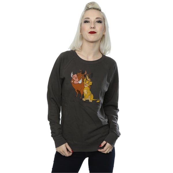The Lion King Womens/Ladies Classic Simba Timon & Pumba Heather Sweatshirt