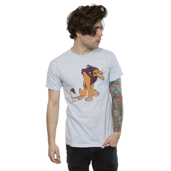 The Lion King Mens Classic Scar Heather T-Shirt
