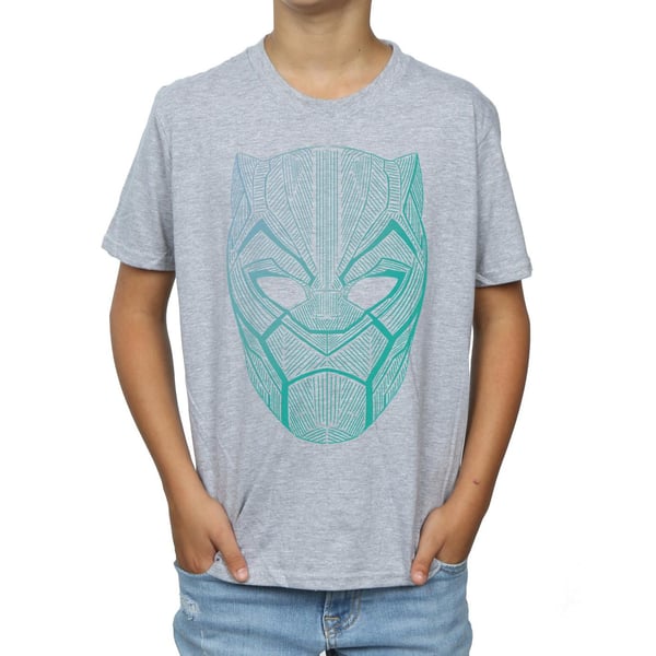 Marvel Boys Black Panther Tribal Mask T-Shirt