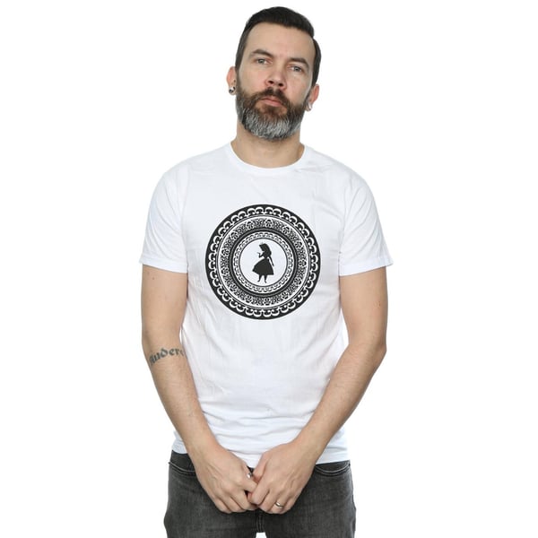 Disney Mens Alice In Wonderland Circle T-Shirt