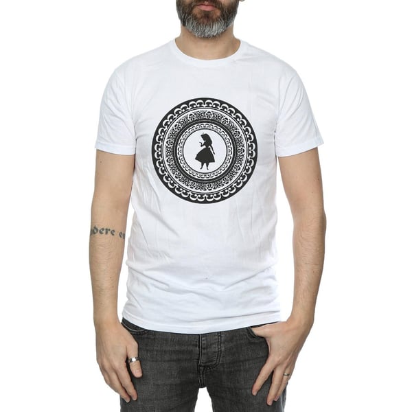 Disney Mens Alice In Wonderland Circle T-Shirt