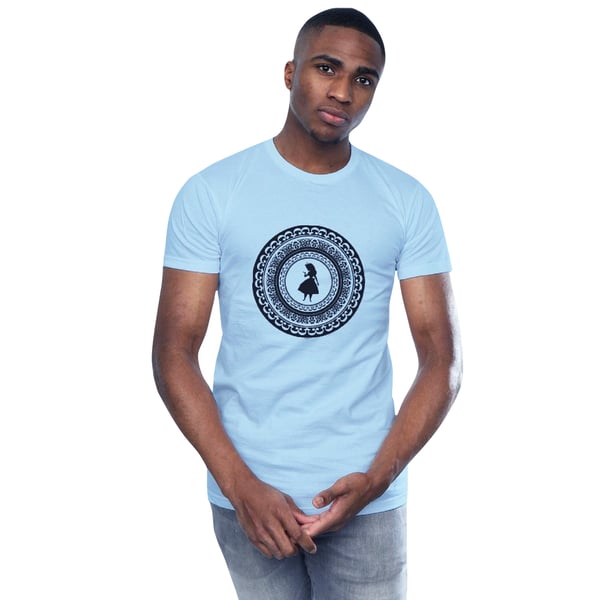 Disney Mens Alice In Wonderland Circle T-Shirt