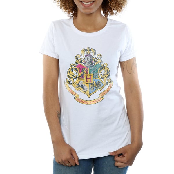 Harry Potter Womens/Ladies Hogwarts Crest Cotton T-Shirt