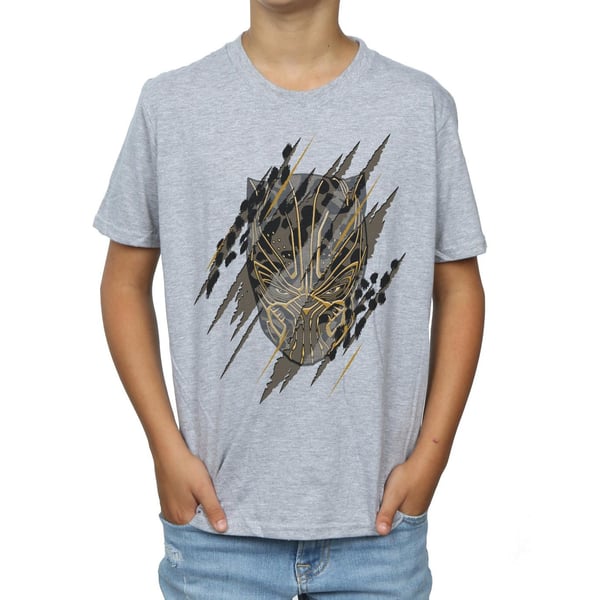 Marvel Boys Black Panther Gold Head T-Shirt