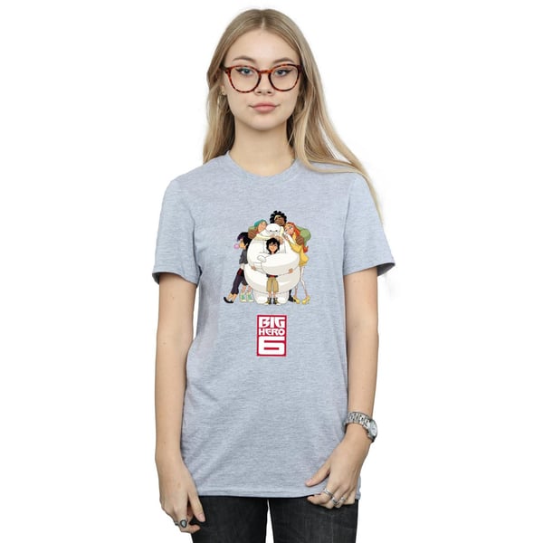 Big Hero 6 Womens/Ladies Baymax Hug Cotton Boyfriend T-Shirt