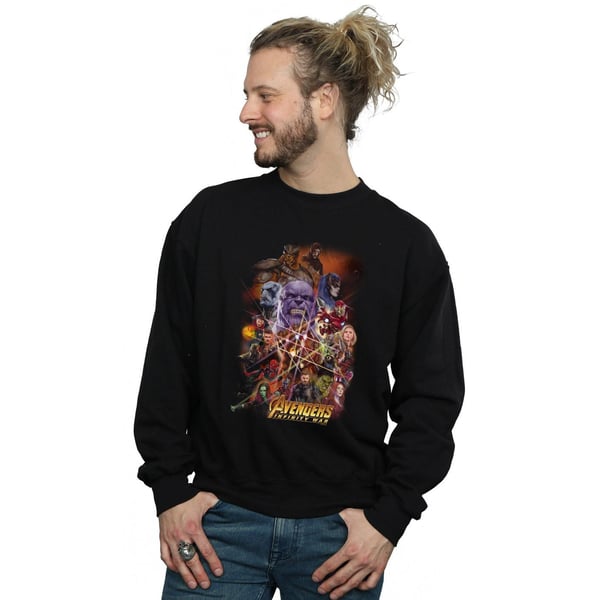 Marvel Mens Avengers Infinity War Character Poster Sweatshirt