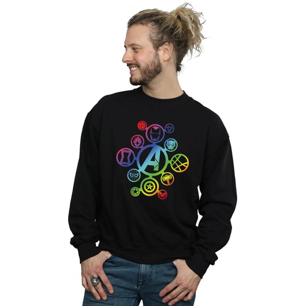 Marvel Mens Avengers Infinity War Rainbow Icons Sweatshirt