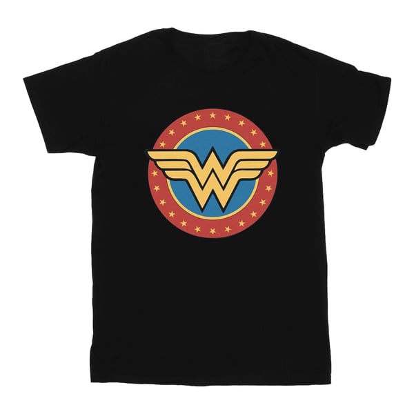 Wonder Woman Girls Logo Cotton T-Shirt