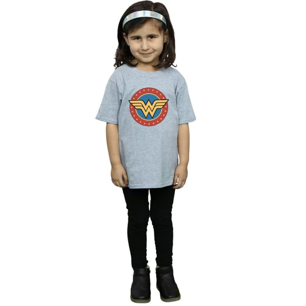 Wonder Woman Girls Logo Cotton T-Shirt
