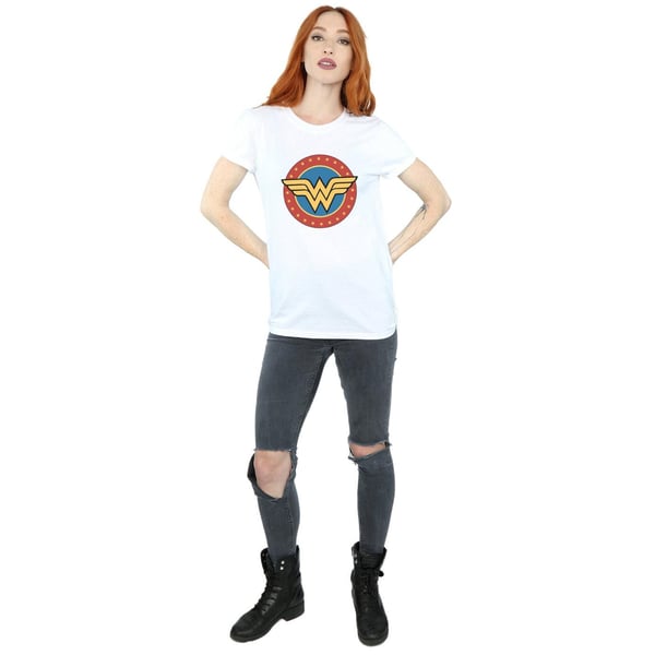 Wonder Woman Womens/Ladies Logo Cotton Boyfriend T-Shirt
