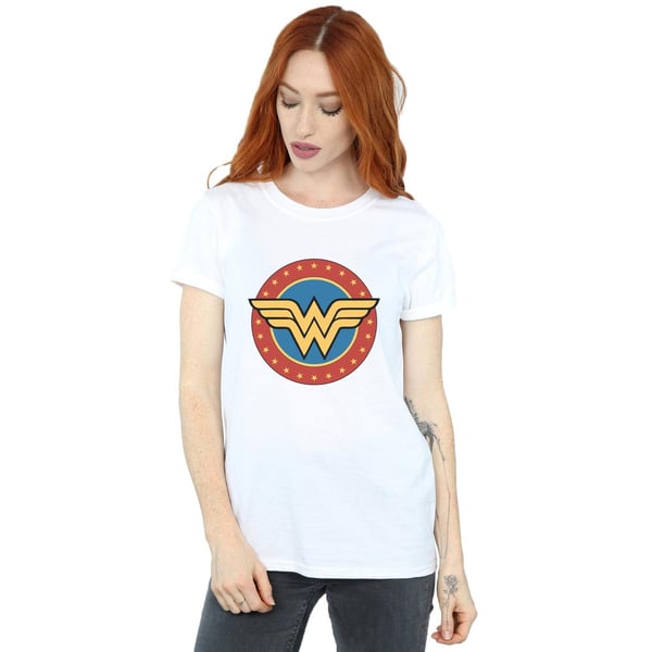Wonder Woman Womens/Ladies Logo Cotton Boyfriend T-Shirt