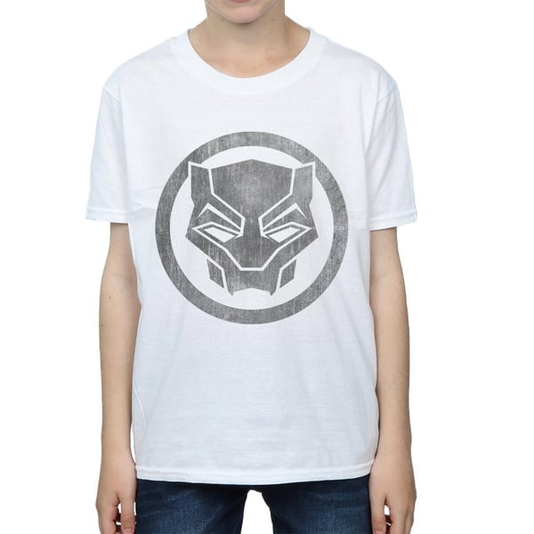 Marvel Boys Black Panther Distressed Icon T-Shirt