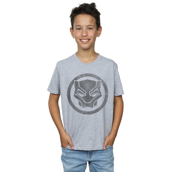 Marvel Boys Black Panther Distressed Icon T-Shirt