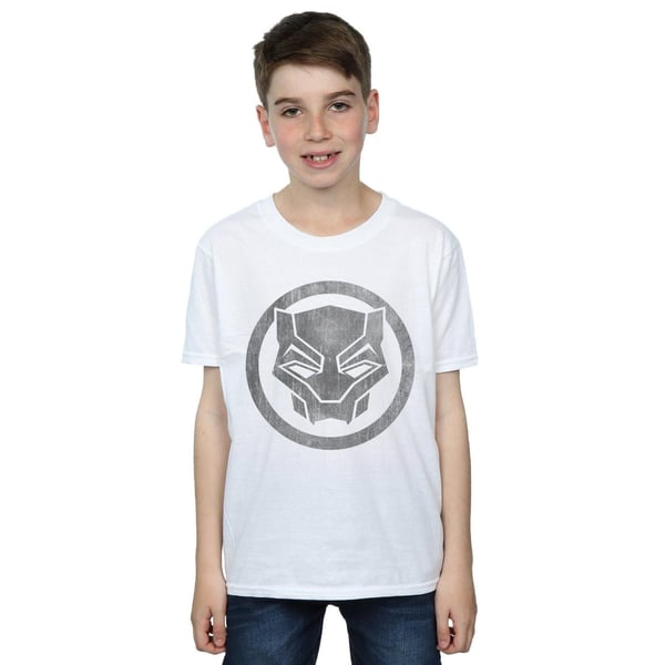 Marvel Boys Black Panther Distressed Icon T-Shirt
