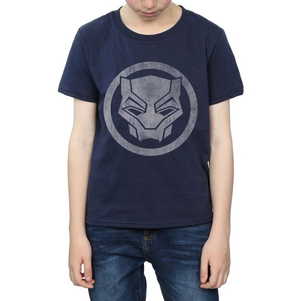 Marvel Boys Black Panther Distressed Icon T-Shirt