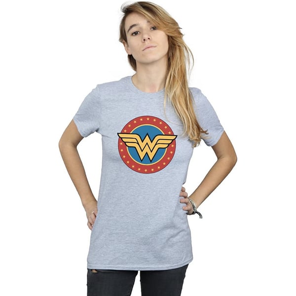Wonder Woman Womens/Ladies Logo Boyfriend T-Shirt