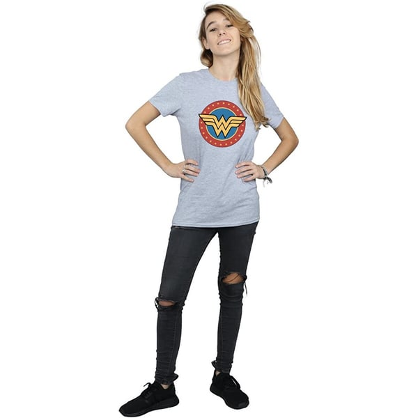 Wonder Woman Womens/Ladies Logo Boyfriend T-Shirt