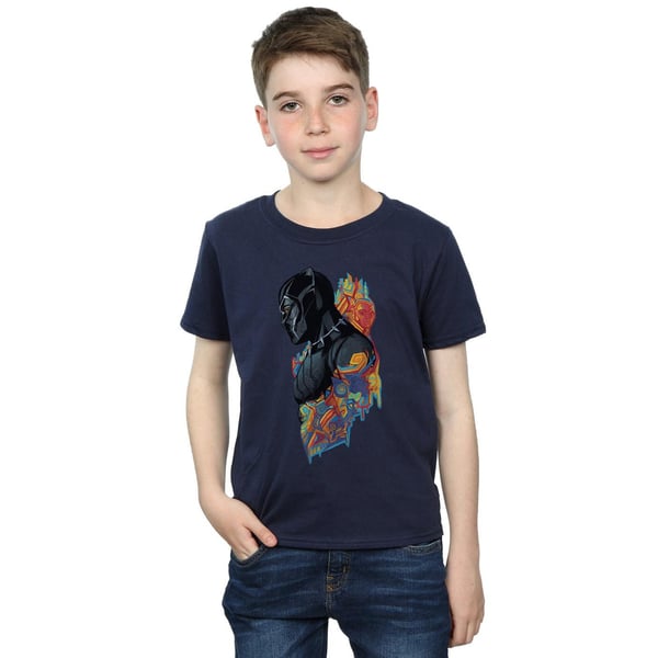 Marvel Boys Black Panther Profile T-Shirt