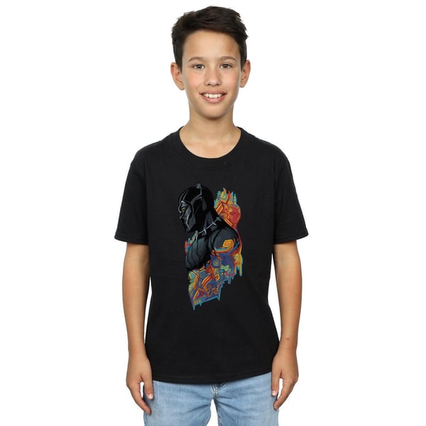 Marvel Boys Black Panther Profile T-Shirt