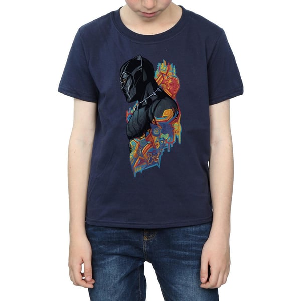 Marvel Boys Black Panther Profile T-Shirt