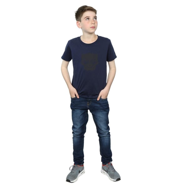 Marvel Boys Black Panther Black On Black T-Shirt