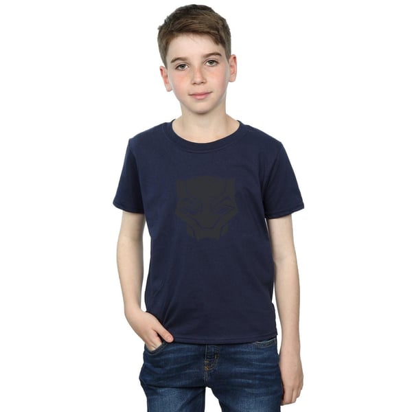 Marvel Boys Black Panther Black On Black T-Shirt