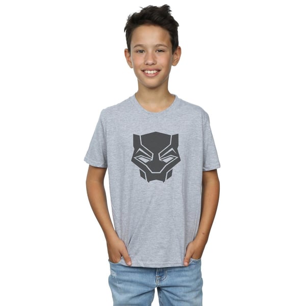 Marvel Boys Black Panther Black On Black T-Shirt
