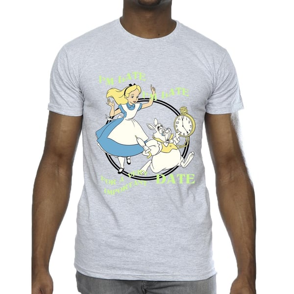 Disney Mens Alice In Wonderland I´m Late T-Shirt