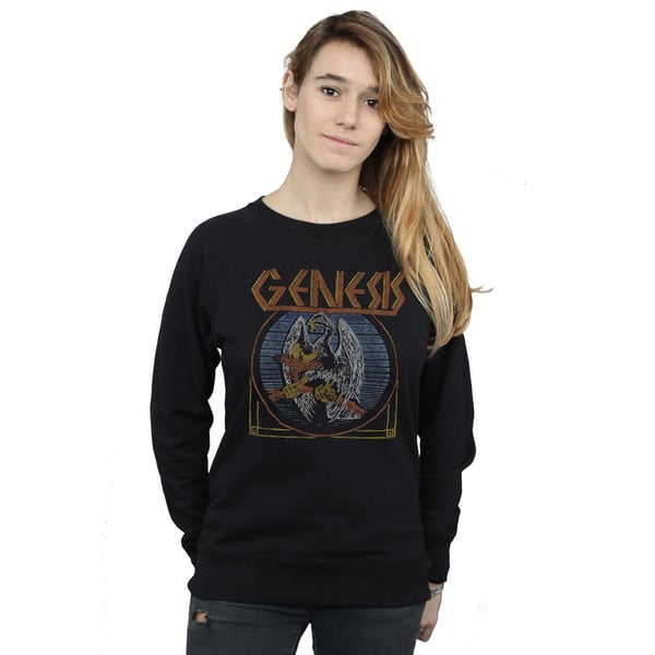 Genesis Dam/Kvinnor Distressed Eagle Sweatshirt