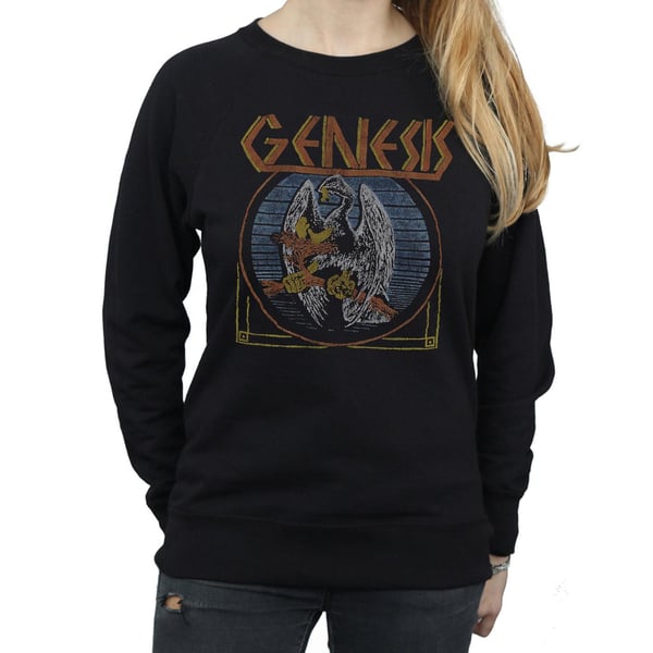 Genesis Dam/Kvinnor Distressed Eagle Sweatshirt