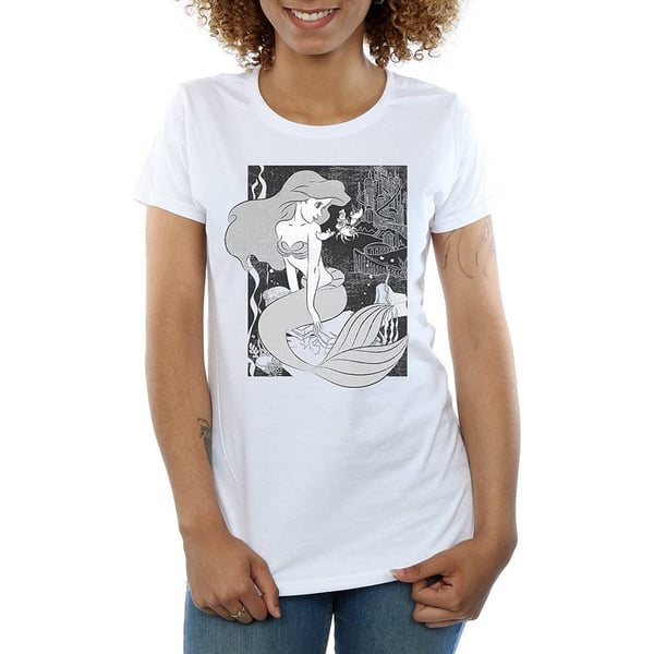 The Little Mermaid T-shirt i bomuld til kvinder/damer