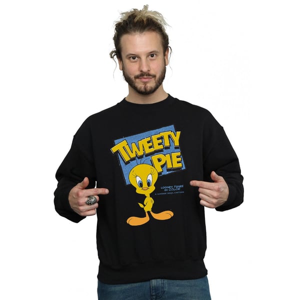 Looney Tunes Mens Classic Tweety Cotton Sweatshirt