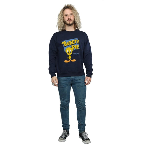 Looney Tunes Mens Classic Tweety Cotton Sweatshirt