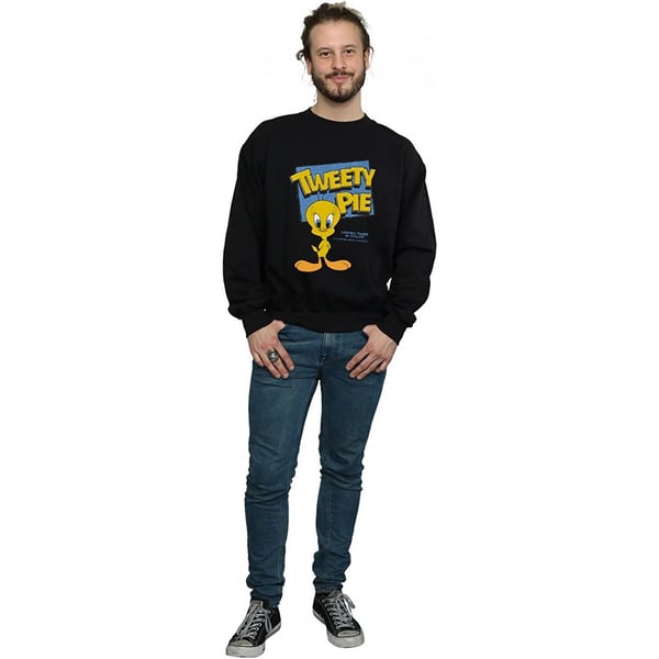 Looney Tunes Mens Classic Tweety Cotton Sweatshirt