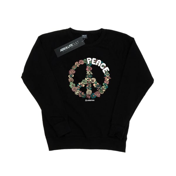 Woodstock Womens/Ladies Floral Peace Sweatshirt