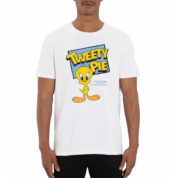 Looney Tunes Mens Classic Tweety Cotton T-Shirt