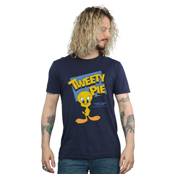 Looney Tunes Mens Classic Tweety Cotton T-Shirt