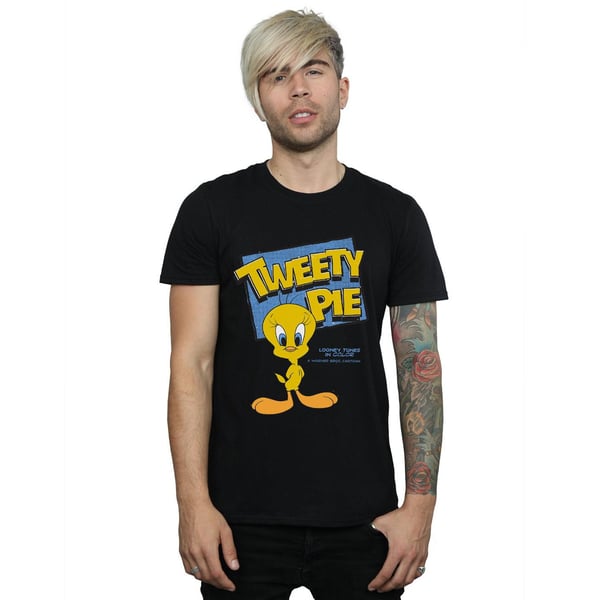 Looney Tunes Mens Classic Tweety Cotton T-Shirt