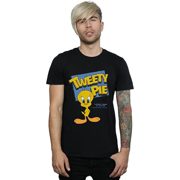 Looney Tunes Mens Classic Tweety Cotton T-Shirt