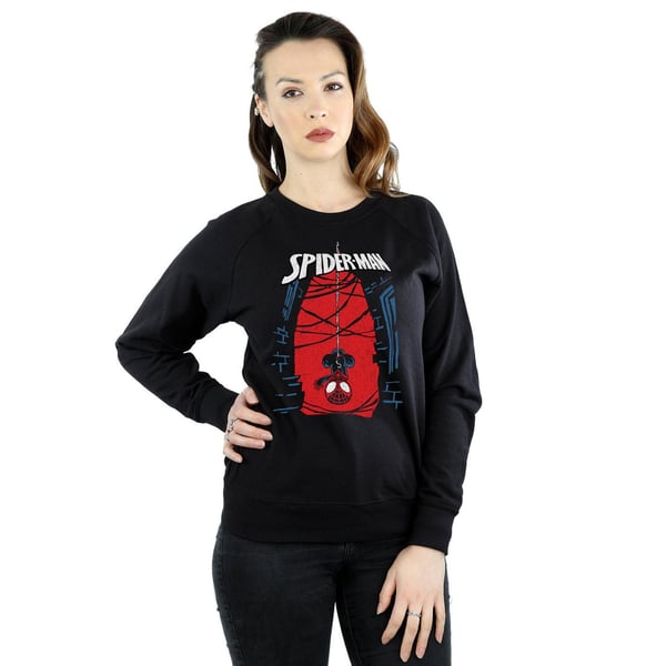 Marvel Womens/Ladies Spider-Man Hanging Sketch Sweatshirt