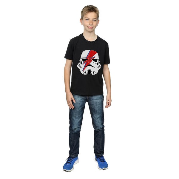Star Wars Boys Glam Stormtrooper Lightning Bolt Cotton T-Shirt