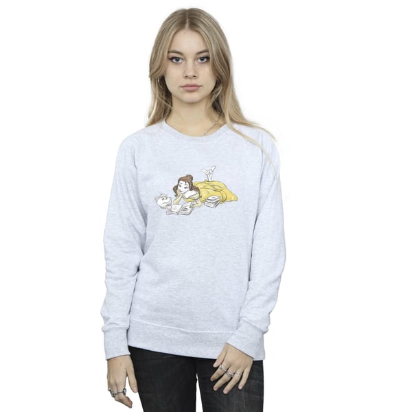 Disney Womens/Ladies Beauty And The Beast Belle Reading Sweatshirt