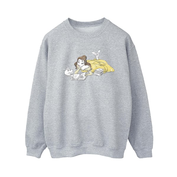 Disney Womens/Ladies Beauty And The Beast Belle Reading Sweatshirt