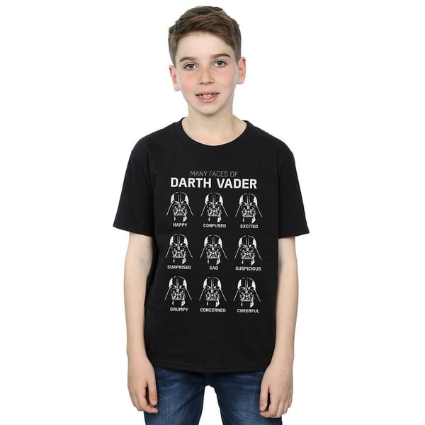 Star Wars Boys Many Faces Of Darth Vader Cotton T-Shirt